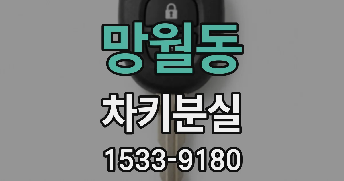 망월동 차키분실