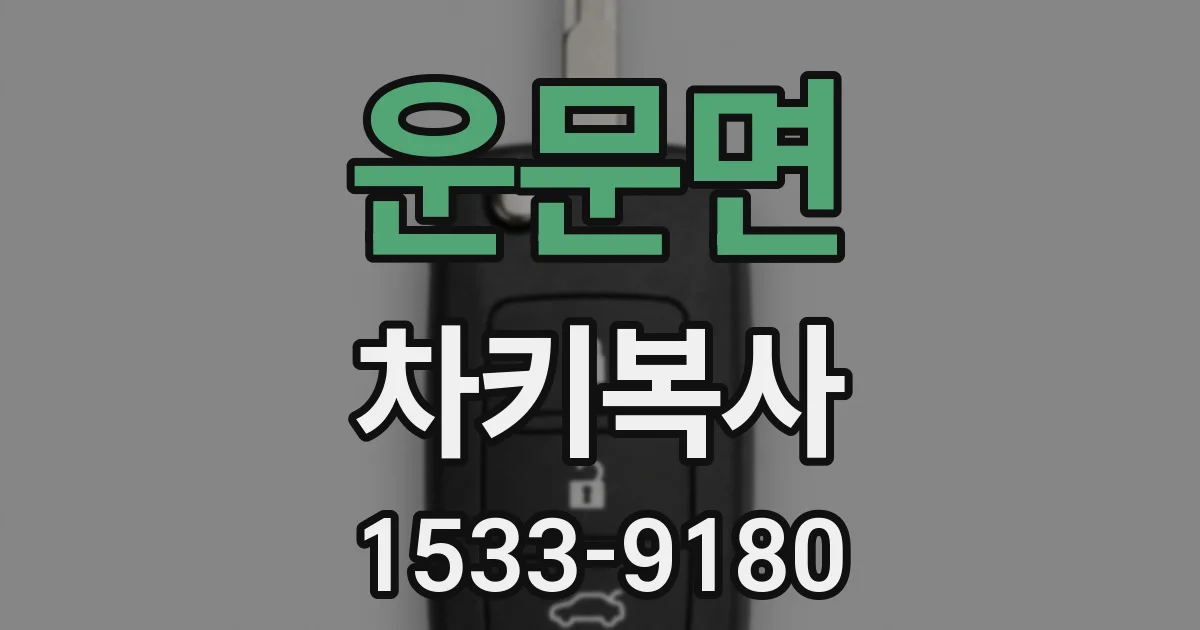 운문면 차키복사