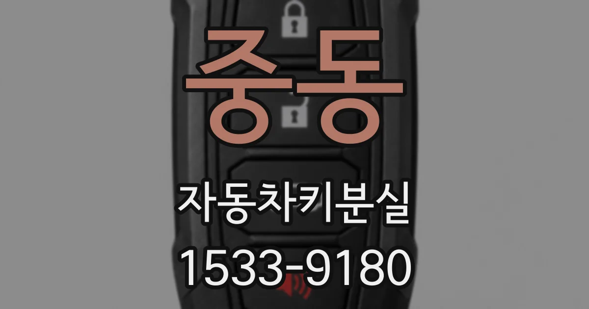중동 자동차키분실