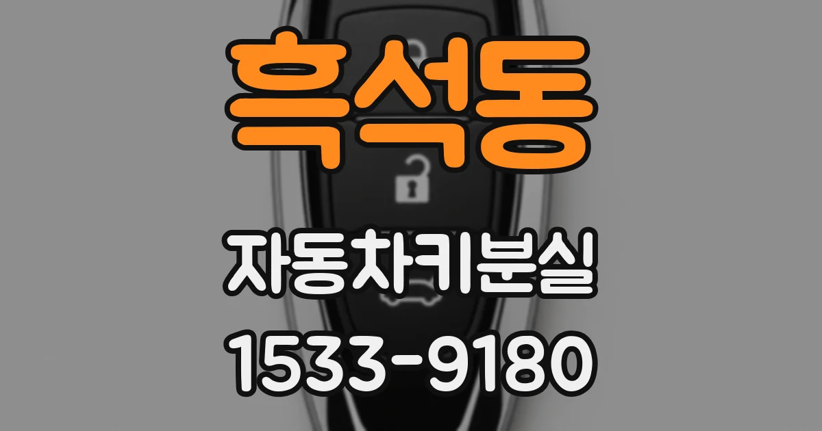 흑석동 자동차키분실