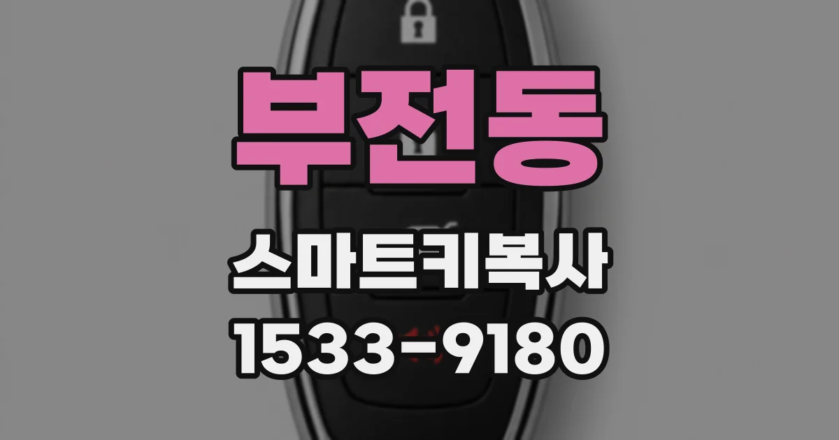 부전동 스마트키복사