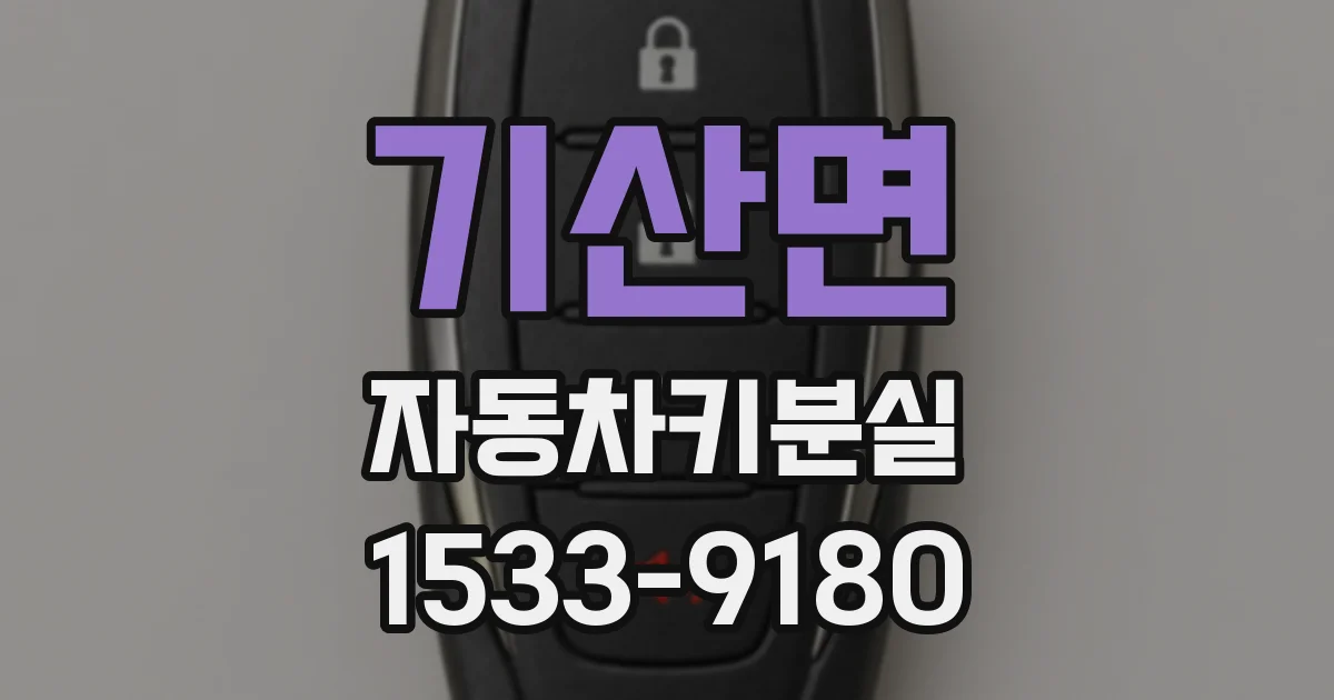 기산면 자동차키분실