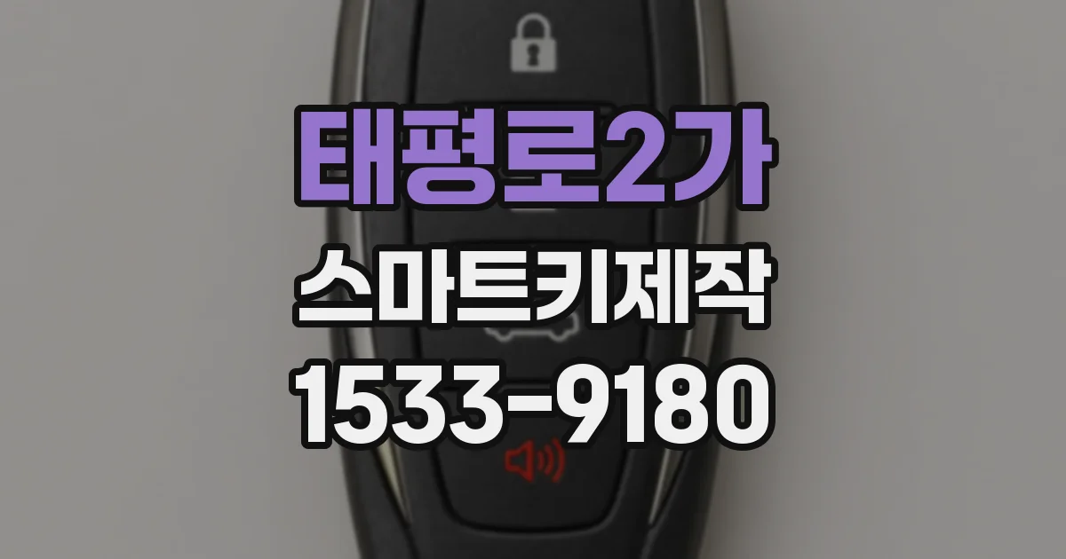 태평로2가 스마트키제작
