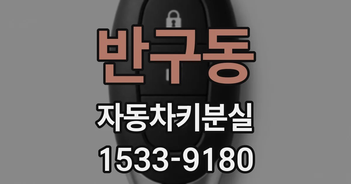 반구동 자동차키분실