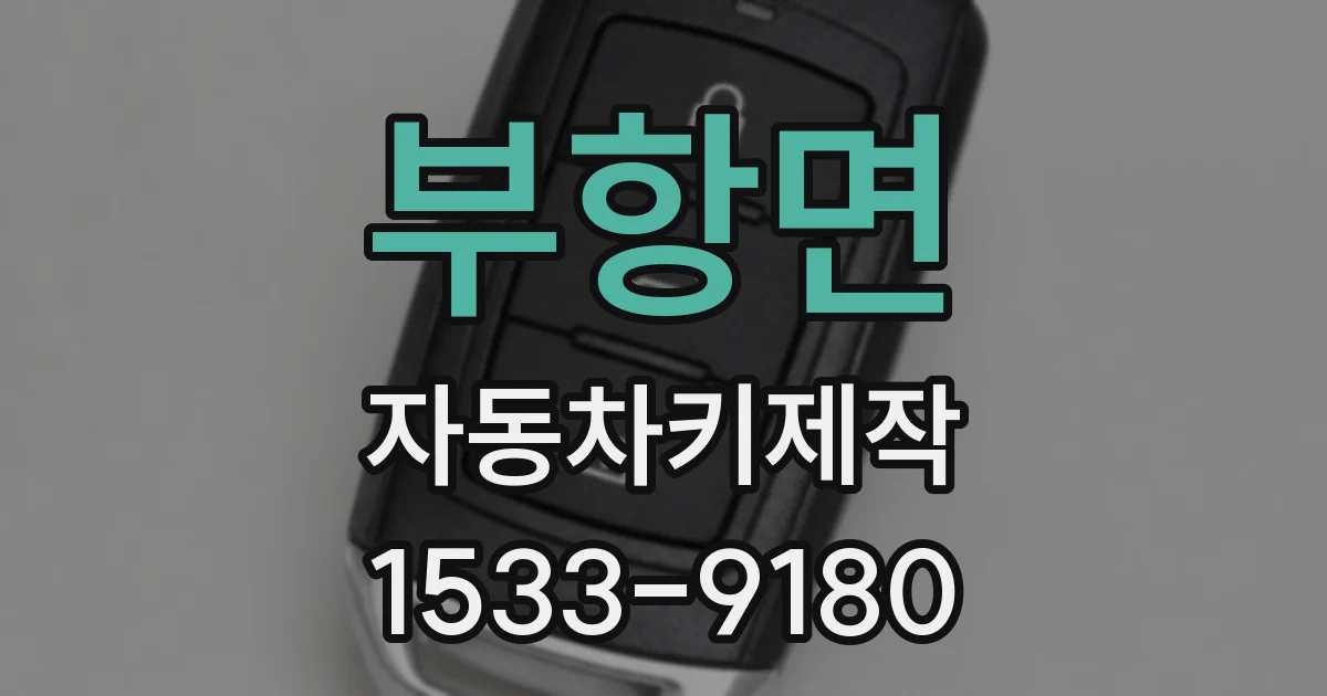 부항면 자동차키제작