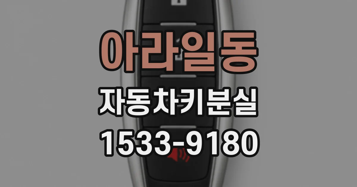 아라일동 자동차키분실
