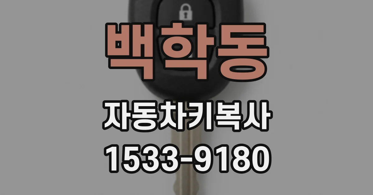 백학동 자동차키복사