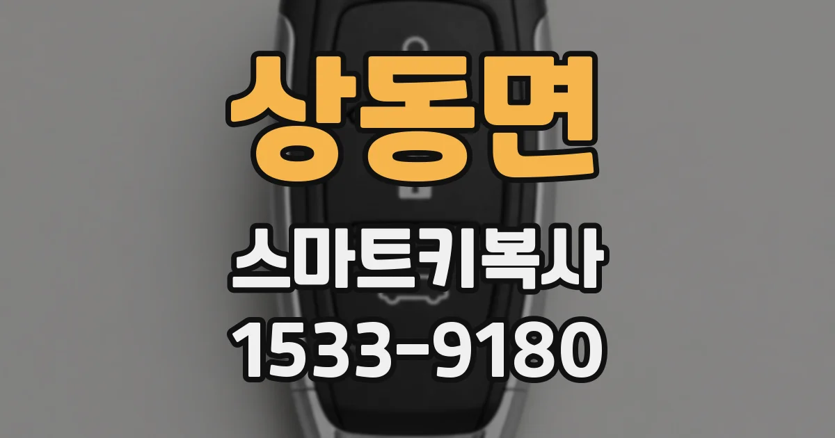 상동면 스마트키복사