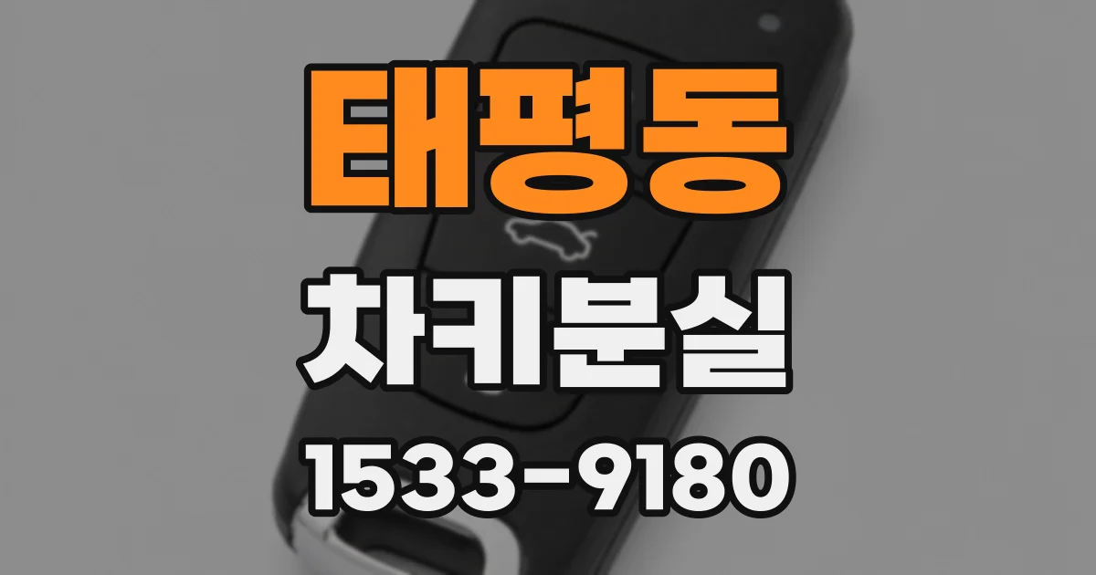 태평동 차키분실