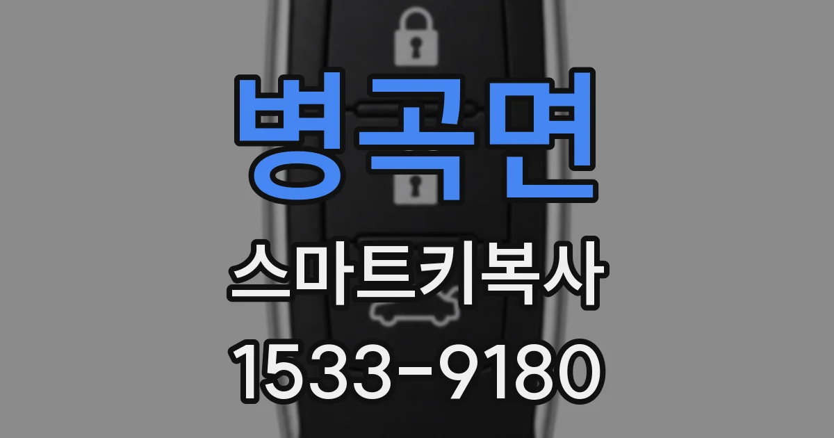 병곡면 스마트키복사