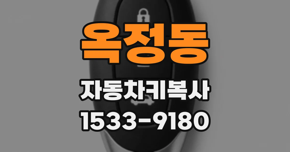 옥정동 자동차키복사