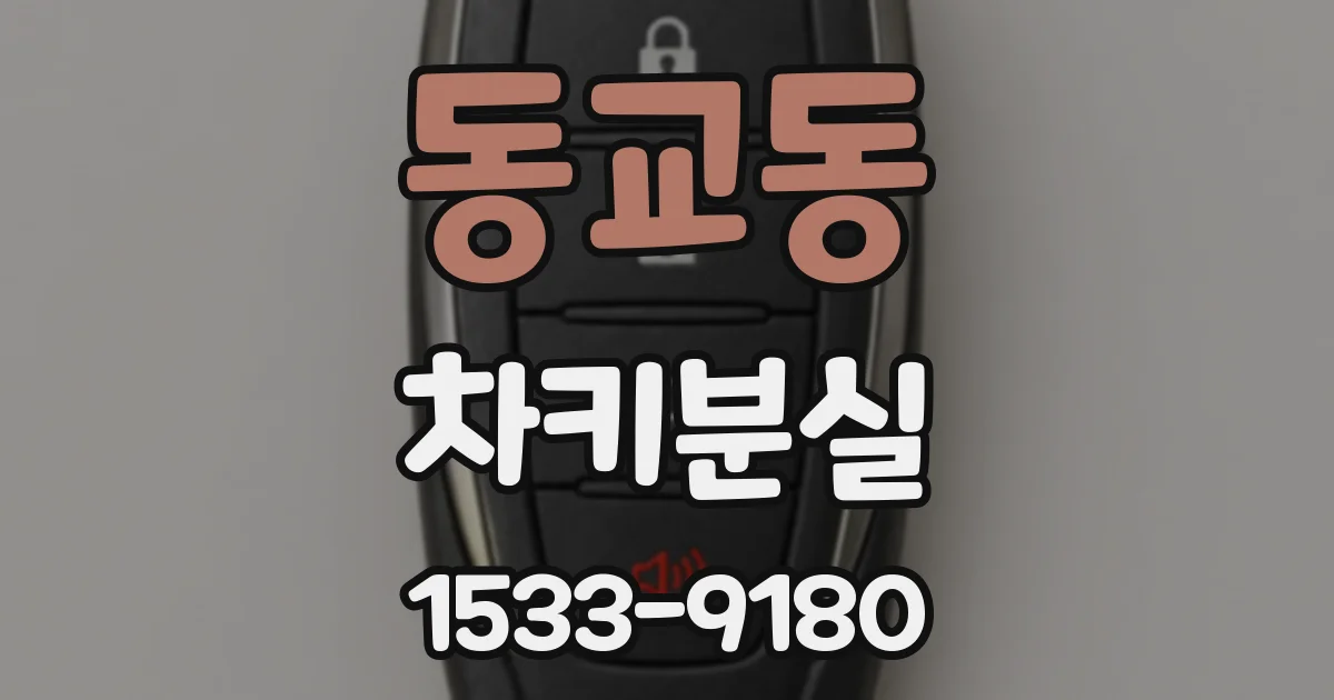 동교동 차키분실