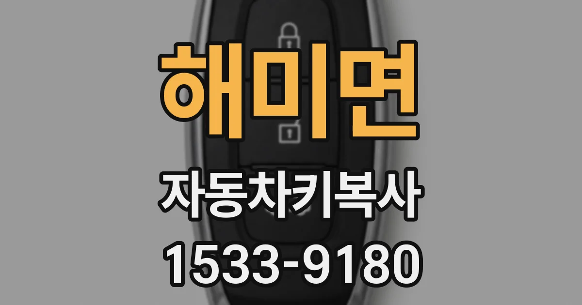 해미면 자동차키복사