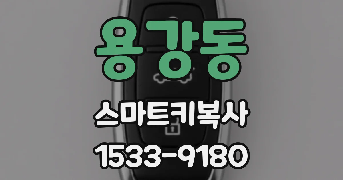 용강동 스마트키복사