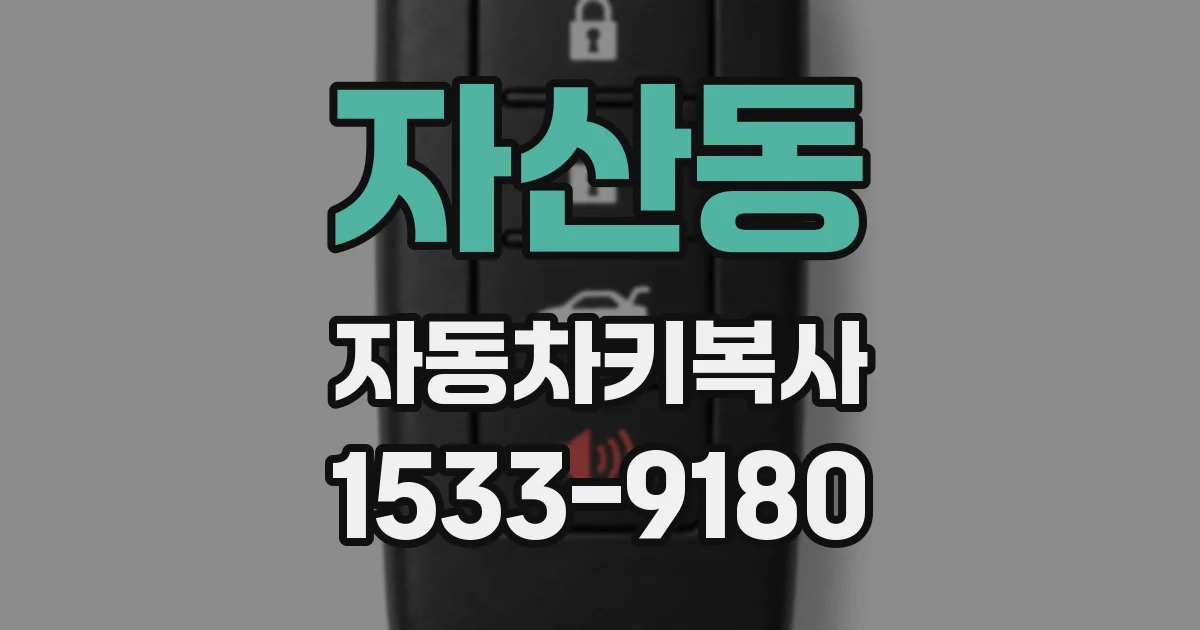 자산동 자동차키복사