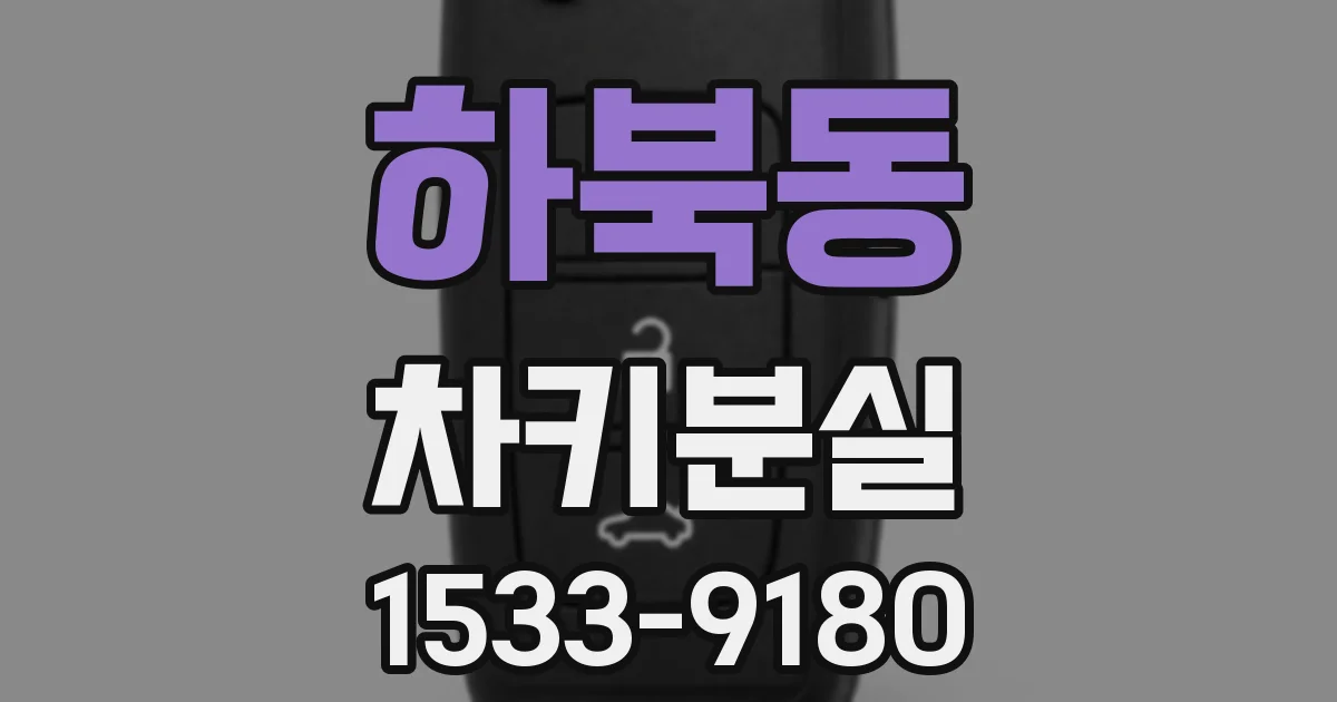 하북동 차키분실