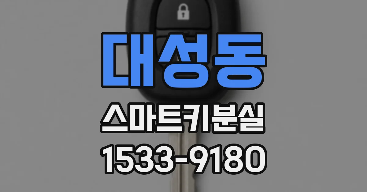 대성동 스마트키분실