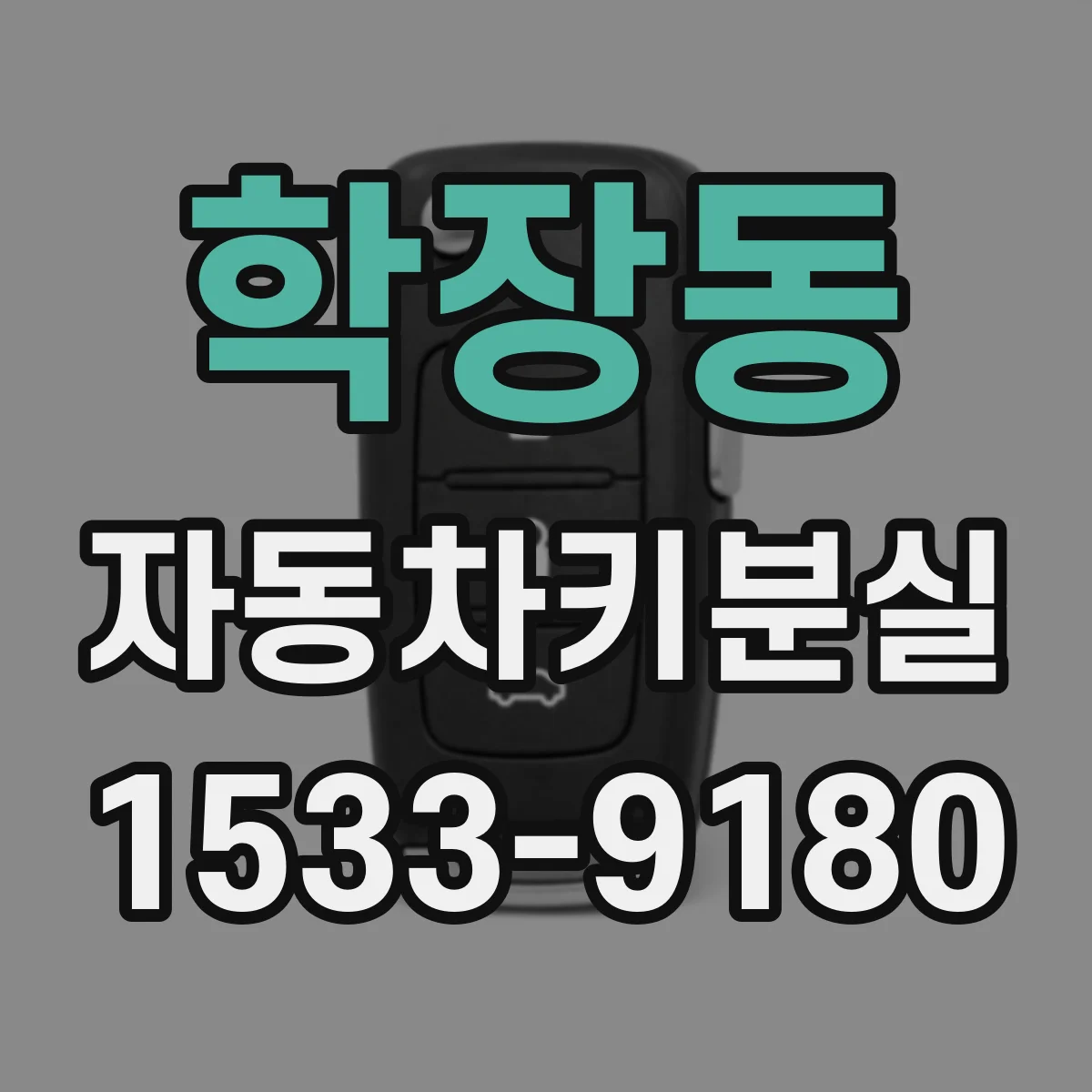 학장동 자동차키분실