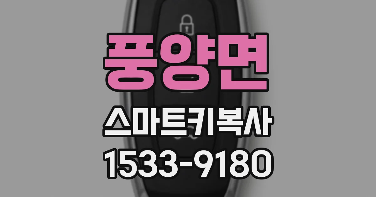 풍양면 스마트키복사