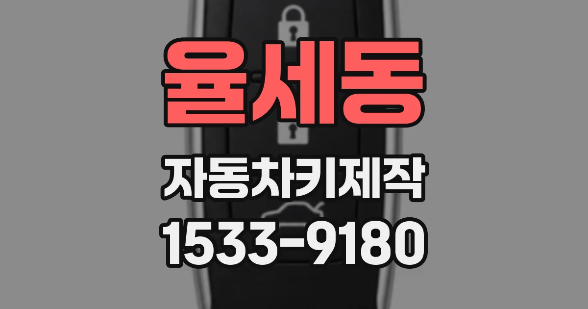 율세동 자동차키제작