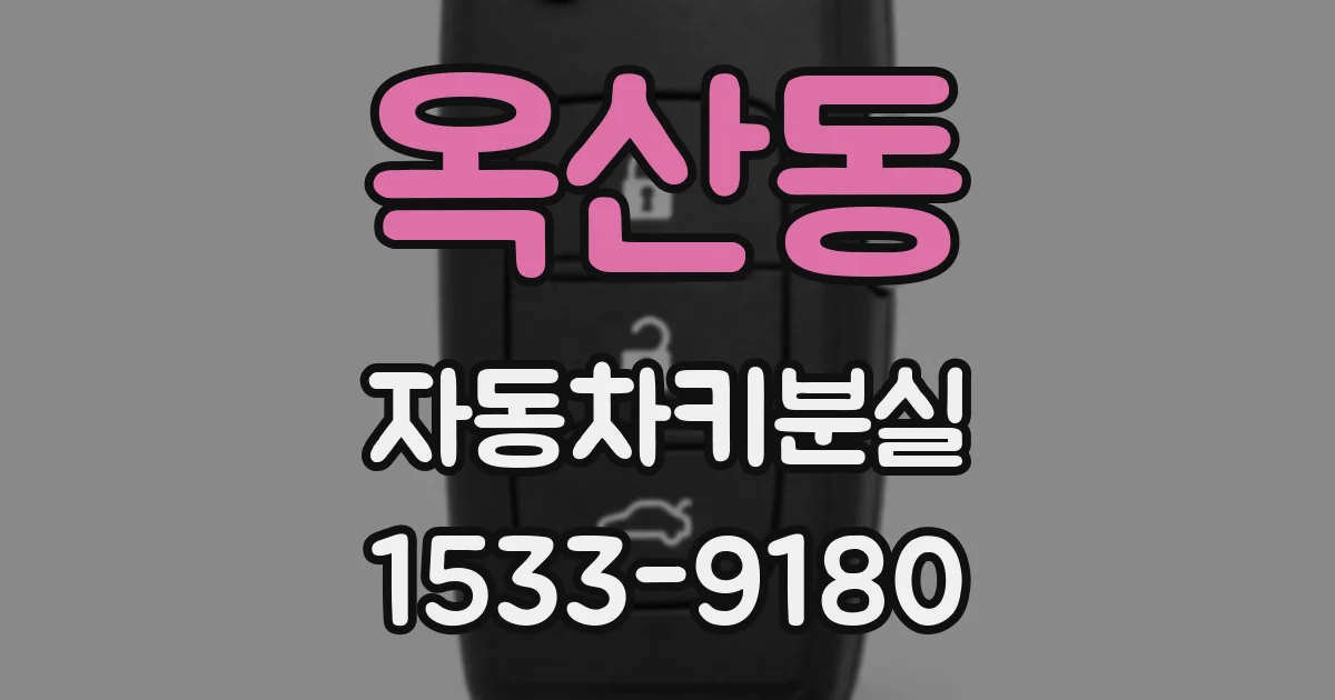 옥산동 자동차키분실
