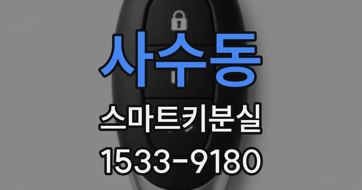 사수동 스마트키분실