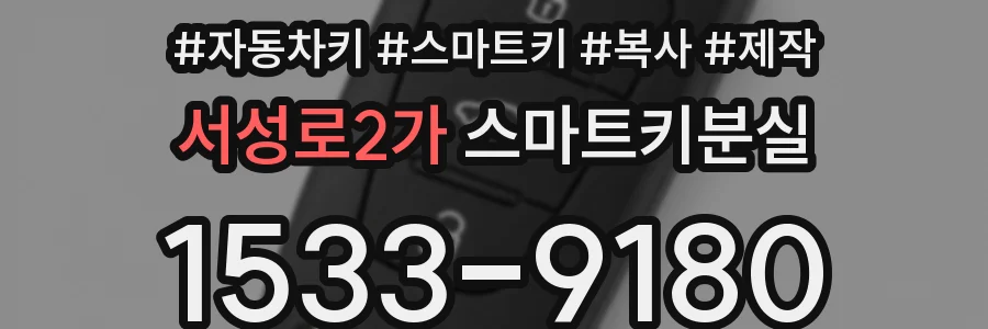 서성로2가 스마트키분실