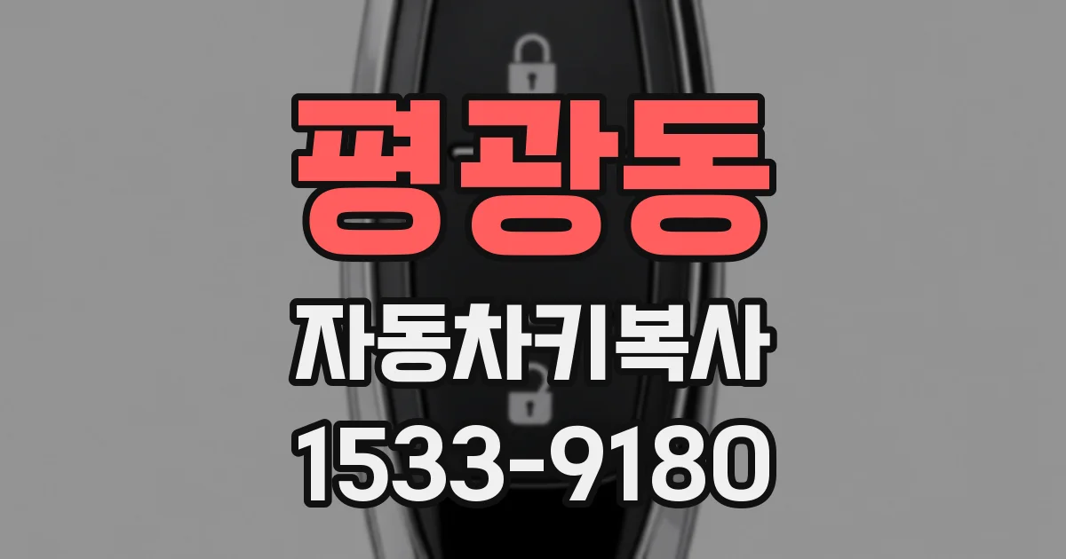 평광동 자동차키복사