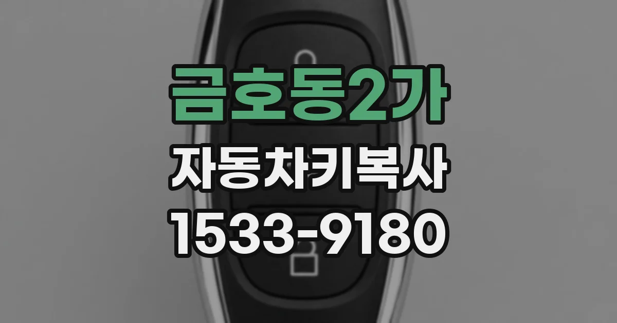 금호동2가 자동차키복사