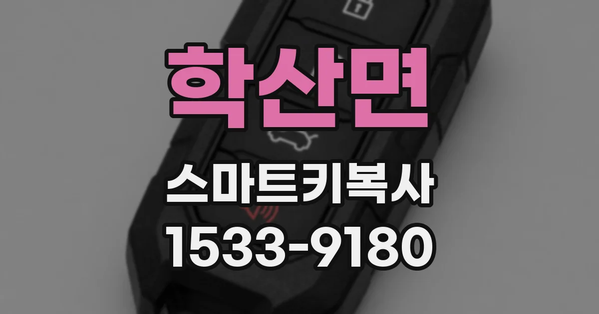 학산면 스마트키복사