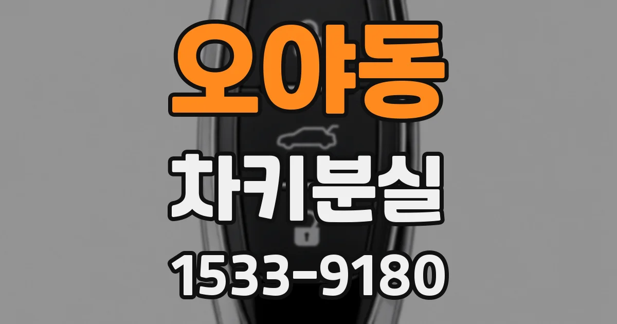 오야동 차키분실