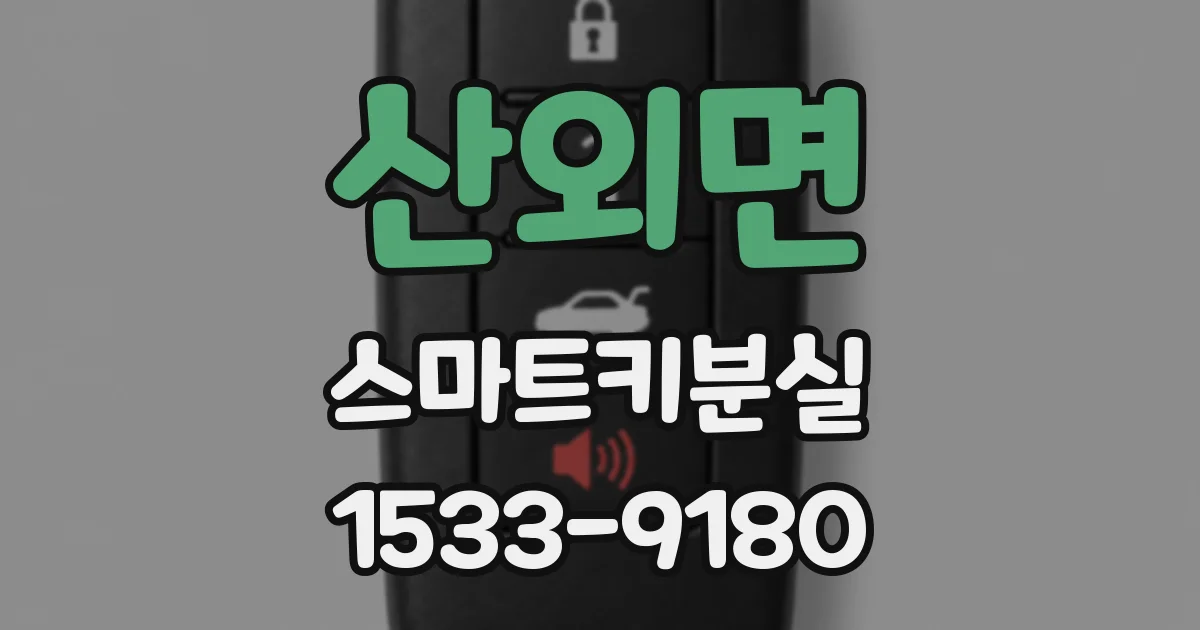 산외면 스마트키분실