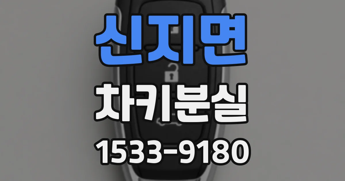 신지면 차키분실