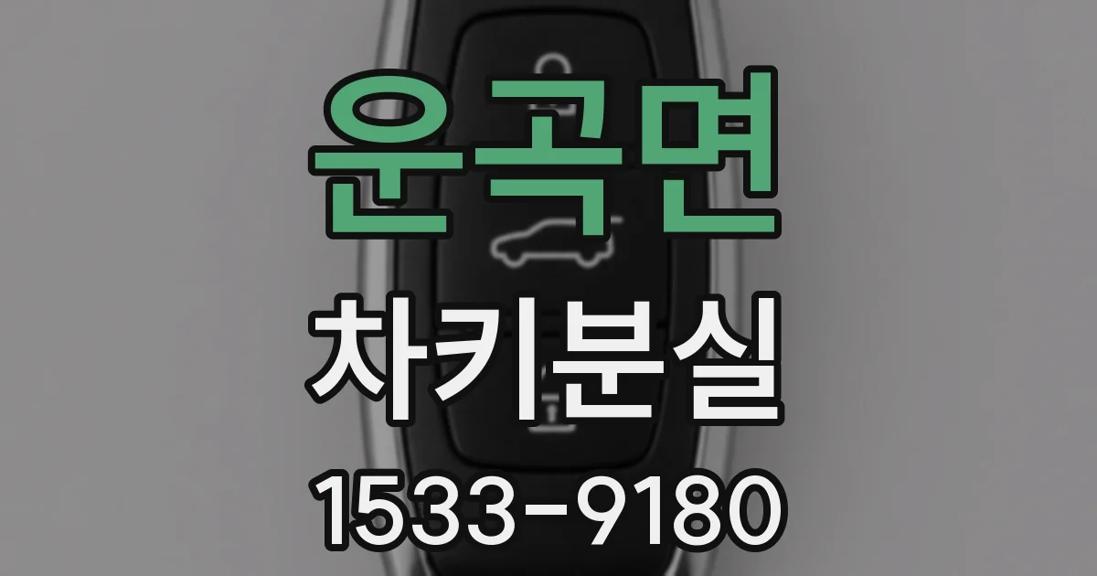 운곡면 차키분실