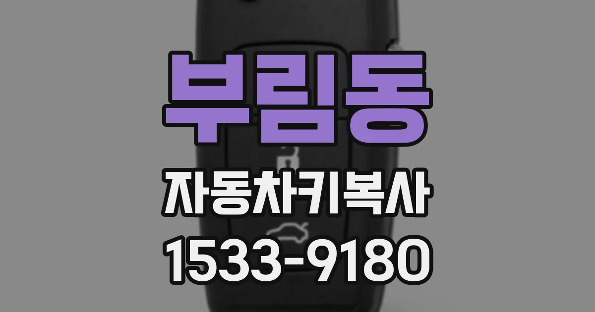 부림동 자동차키복사