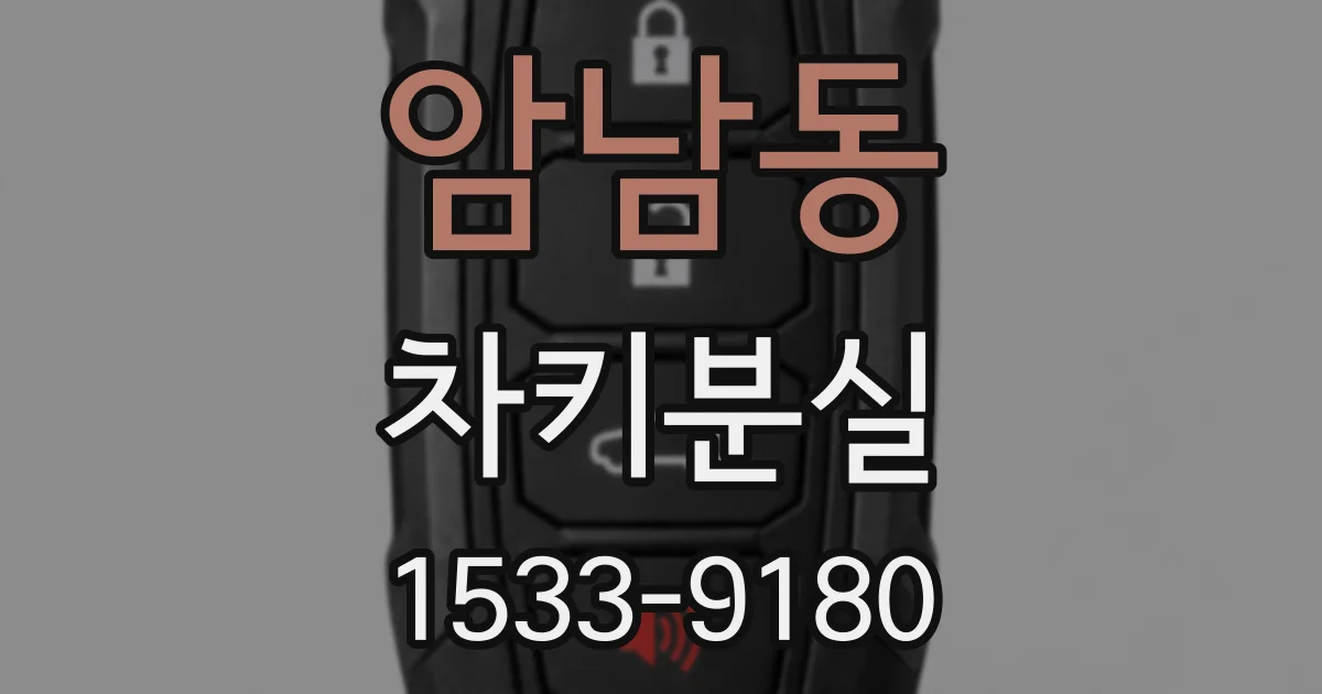 암남동 차키분실