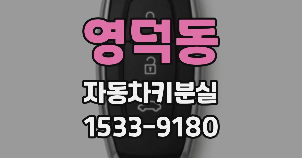 영덕동 자동차키분실