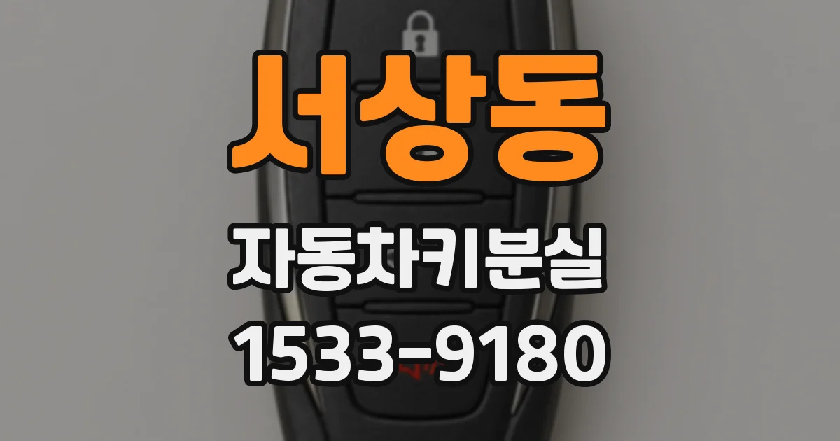 서상동 자동차키분실