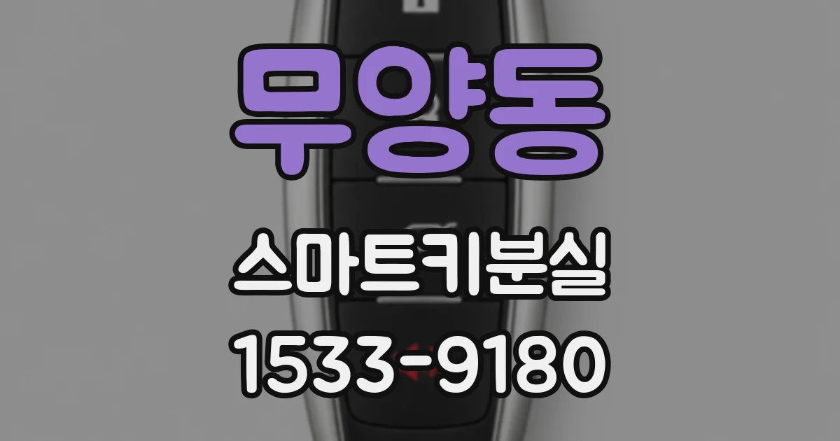 무양동 스마트키분실