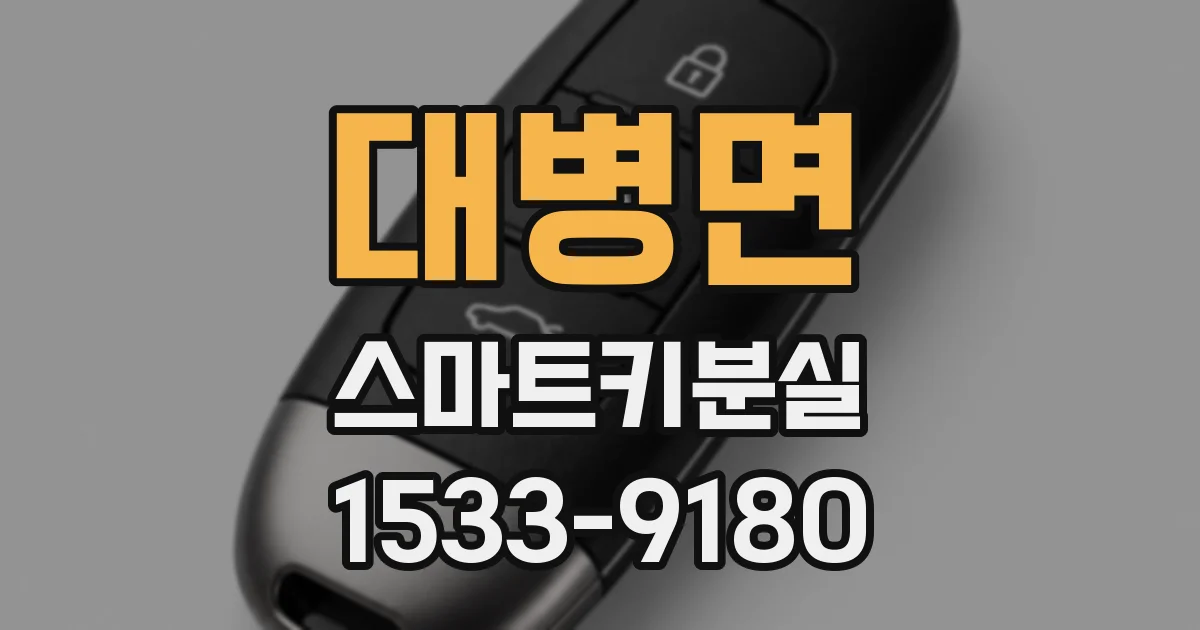 대병면 스마트키분실