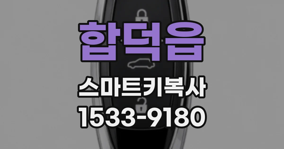 합덕읍 스마트키복사