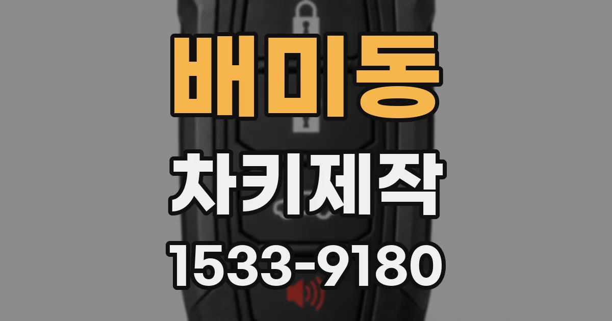 배미동 차키제작