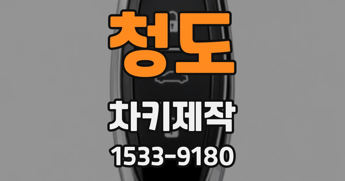 청도 차키제작