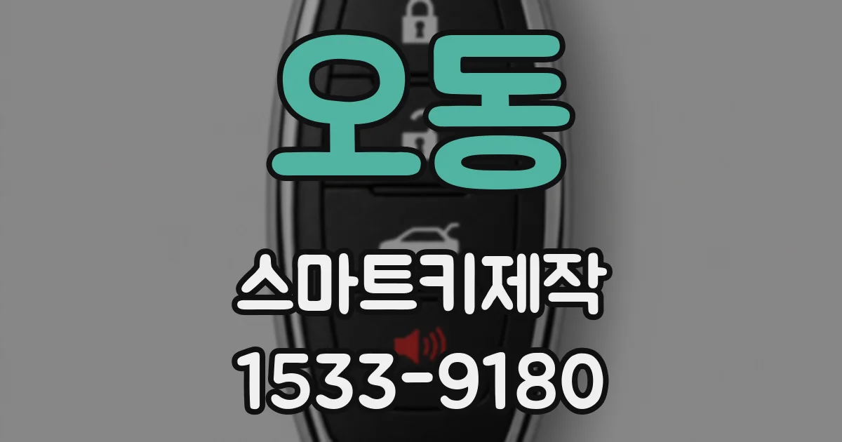 오동 스마트키제작