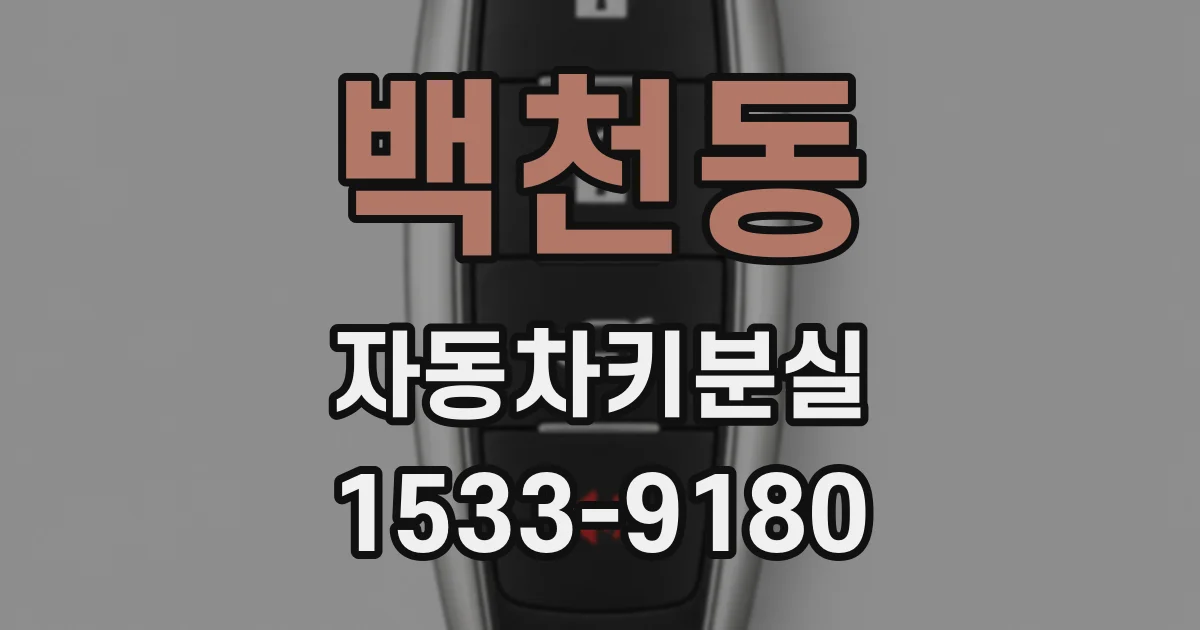 백천동 자동차키분실