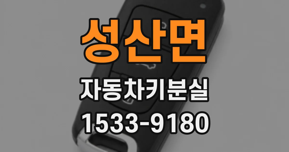 성산면 자동차키분실