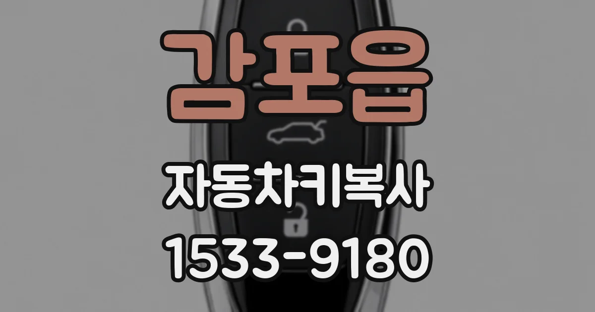 감포읍 자동차키복사