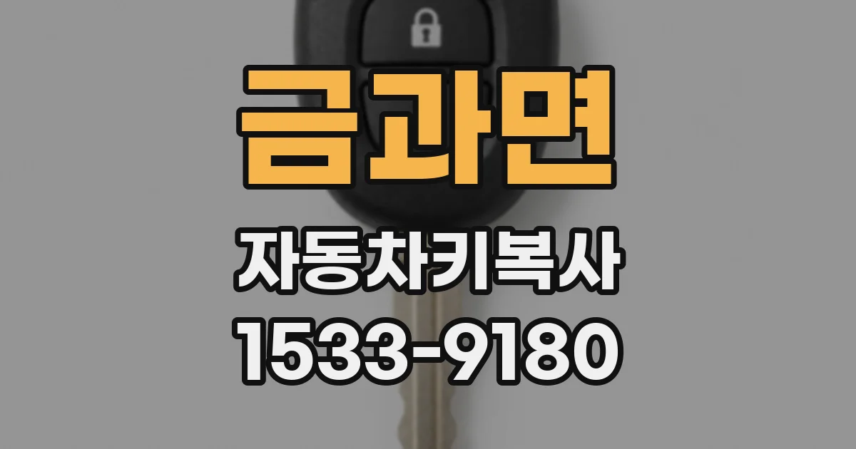 금과면 자동차키복사