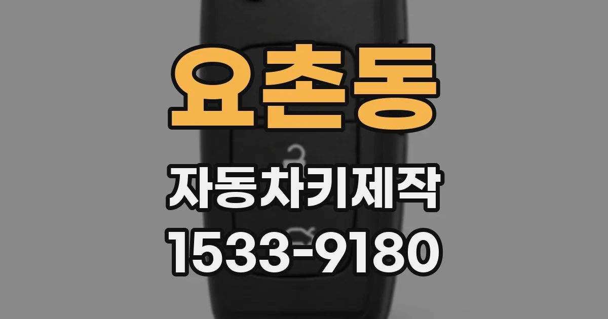 요촌동 자동차키제작