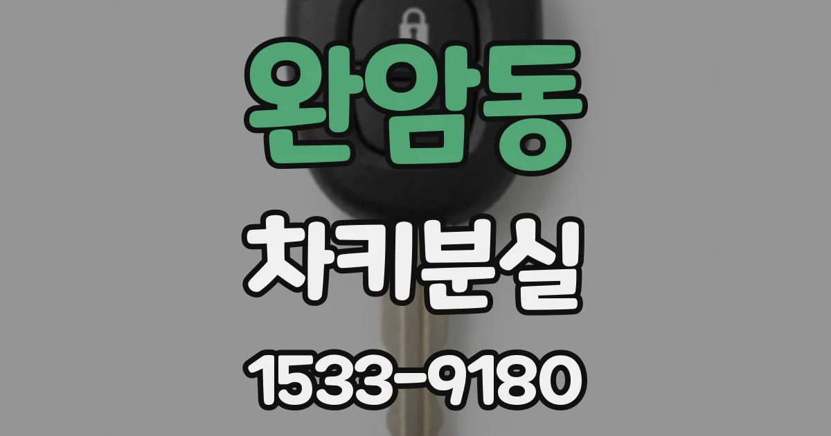 완암동 차키분실